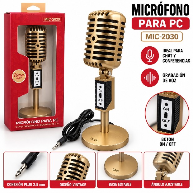 &ua MICROFONO PC VINTAGE STYLE NOGA MIC-2030
